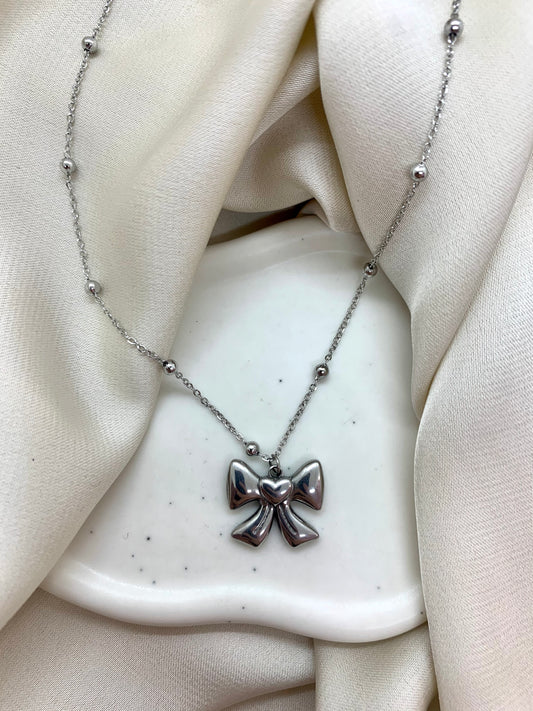 Collana fiocco silver