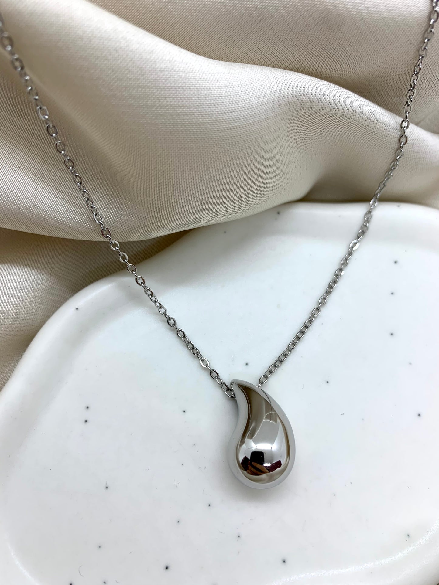 Collana mini Drop silver